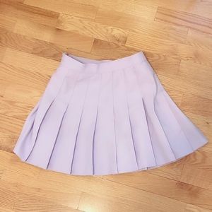 american apparel lavender tennis skirt (sz s)